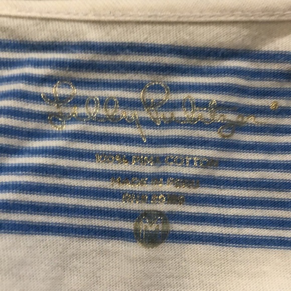 Lilly Pulitzer Light Blue White Marlowe Stripe Dress Size Medium - Picture 3 of 5